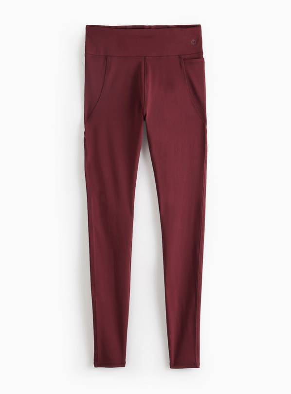 REAKTIV Burgundy High-Waisted Everyday Legging L
